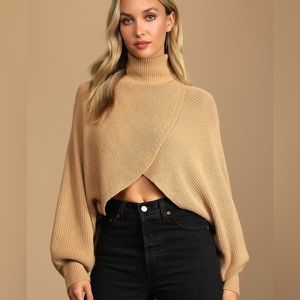 LULUS CROSS FRONT SWEATER